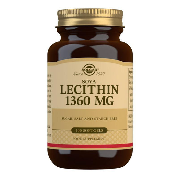 Soya Lecithin 1360 mg Softgels Solgar NZ