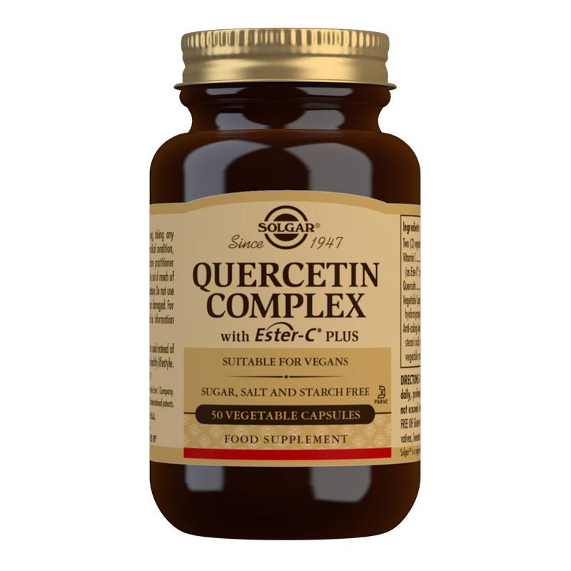 Solgar Quercetin Complex with Ester-C Plus Vegetable Capsules (4756439040059)